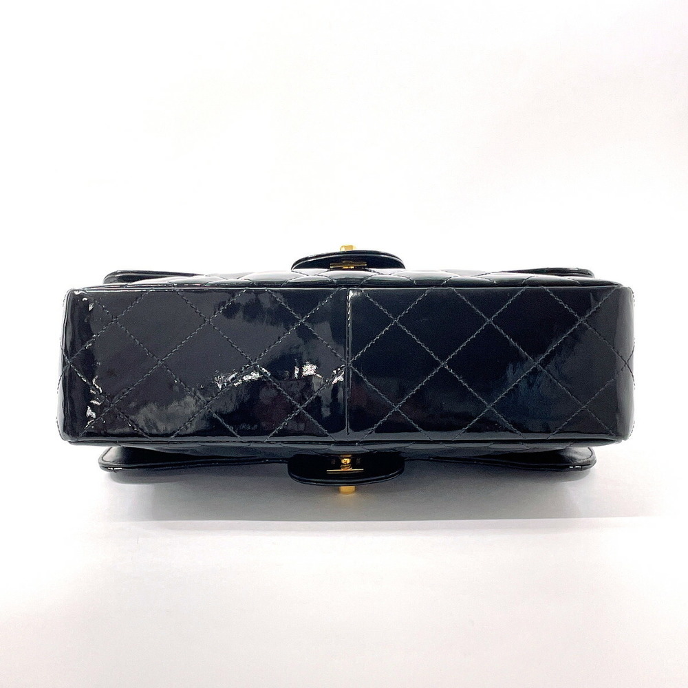 CHANEL Matelasse Chain Shoulder Bag Patent Leather Black - Picture 4 of 12